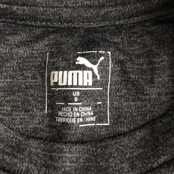Boys Puma Tank Top gray Size 6 - Picture 3 of 3